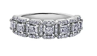 18K White, Yellow, or Rose Gold 1.03-2.00cttw Canadian Diamond Band - / Carat Total