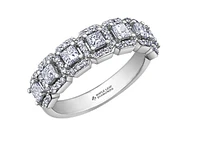 18K White, Yellow, or Rose Gold 1.03-2.00cttw Canadian Diamond Band - / Carat Total