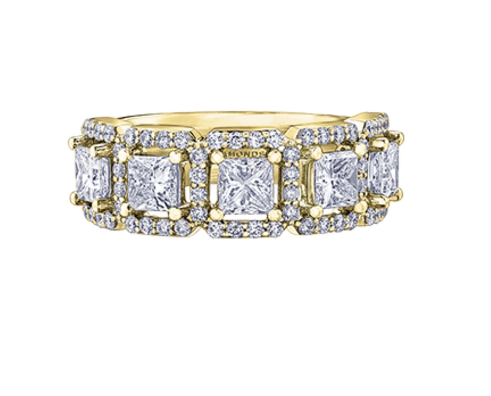 18K White, Yellow, or Rose Gold 1.03-2.00cttw Canadian Diamond Band - / Carat Total