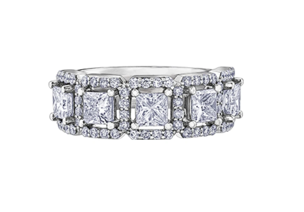 18K White, Yellow, or Rose Gold 1.03-2.00cttw Canadian Diamond Band - / Carat Total