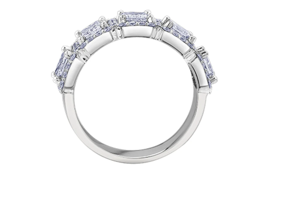 18K White, Yellow, or Rose Gold 1.03-2.00cttw Canadian Diamond Band - / Carat Total