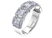 18K White, Yellow, or Rose Gold 1.03-2.00cttw Canadian Diamond Band - / Carat Total