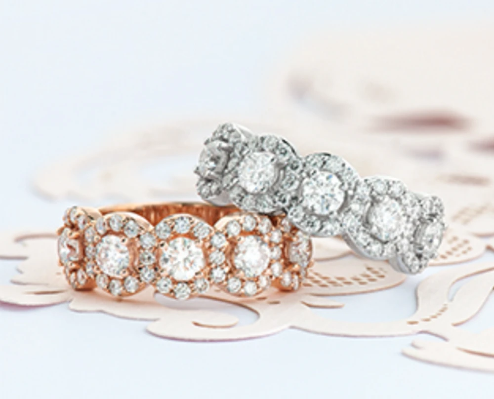 14K White, Yellow