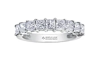 18K White, Yellow, or Rose Gold With Palladium Alloy (hypoallergenic) 1.40-1.85cttw Canadian Diamond Band - / Carat Total