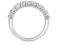 18K White, Yellow, or Rose Gold With Palladium Alloy (hypoallergenic) 1.40-1.85cttw Canadian Diamond Band - / Carat Total