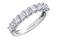 18K White, Yellow, or Rose Gold With Palladium Alloy (hypoallergenic) 1.35-2.07cttw Canadian Diamond Band - / Carat Total