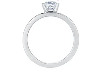 18K White Gold & Palladium Alloy (hypoallergenic) -1.00cttw Princess Cut Canadian Diamond Engagement Ring