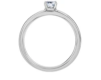 18K Gold & Palladium Alloy (hypoallergenic) -1.00cttw Round Brilliant Canadian Diamond Engagement Ring