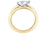 14K Yellow Gold 0.30-1.00cttw Pear Shape Canadian Diamond Engagement Ring - / 0.50 Carat Total