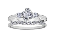 18K White Gold Palladium Alloy (hypoallergenic) 0.50-0.80cttw Round Brilliant 3 Stone Canadian Diamond Engagement Ring - / 0.50 Carat Total