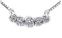 18K White Gold & Palladium Alloy(hypoallergenic) 0.32cttw Canadian Diamond Pendant