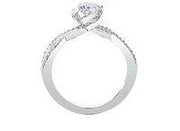 18K Gold Palladium Alloy (hypoallergenic) 0.70cttw Round Brilliant Canadian Diamond Engagement Ring