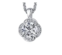 18K White Gold With Palladium Alloy (hypoallergenic) 0.26-1.08cttw Canadian Diamond Pendant - / Carat Total