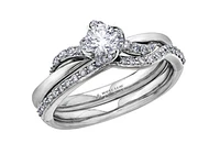 18K White Gold Palladium Alloy (hypoallergenic) 0.40-0.72cttw Round Brilliant Canadian Diamond Engagement Ring - / 0.40 Carat Total