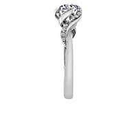 18K White Gold Palladium Alloy (hypoallergenic) 0.40-0.72cttw Round Brilliant Canadian Diamond Engagement Ring - / 0.40 Carat Total