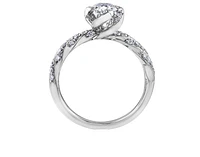18K White Gold Palladium Alloy (hypoallergenic) 0.51-0.95cttw Round Brilliant Canadian Diamond Engagement Ring - / 0.51 Carat Total