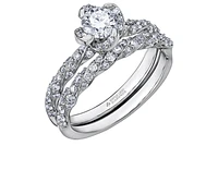 18K White Gold Palladium Alloy (hypoallergenic) 0.51-0.95cttw Round Brilliant Canadian Diamond Engagement Ring - / 0.51 Carat Total