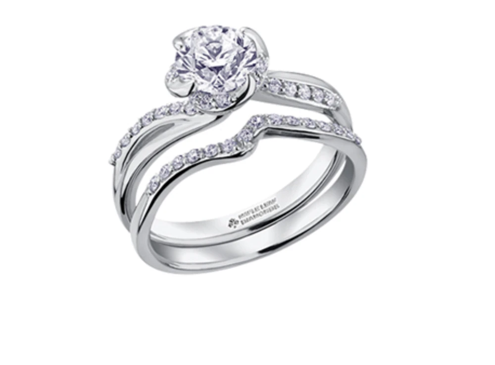 18K White Gold Palladium Alloy (hypoallergenic) -1.20cttw Round Brilliant Canadian Diamond Engagement Ring