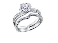 18K White Gold Palladium Alloy (hypoallergenic) -1.20cttw Round Brilliant Canadian Diamond Engagement Ring