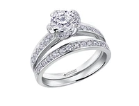 18K White Gold Palladium Alloy (hypoallergenic) 0.60-1.35cttw Round Brilliant Canadian Diamond Engagement Ring - / 0.60 Carat Total