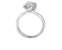 18K White Gold Palladium Alloy (hypoallergenic) 0.25-1.08cttw Round Brilliant Canadian Diamond Engagement Ring - / 0.25 Carat Total