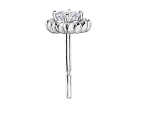 14K White Gold 0.38-0.48cttw Round Brilliant Canadian Diamond Earrings - / Carat Total