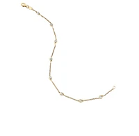 14K Yellow Gold 0.32cttw Canadian Diamond Tennis Bracelet