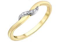10K Gold 0.04cttw Canadian Diamond Wedding Band