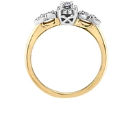 10K Yellow Gold 0.10cttw Canadian Diamond Engagement Ring