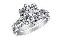 14K White Gold 0.75cttw Canadian Diamond Engagement Ring - / 4.5