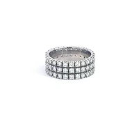 14K White Gold 2.35cttw Diamond Eternity Ring, Size 6.5