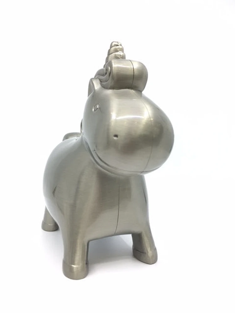 Pewter Unicorn Money Bank