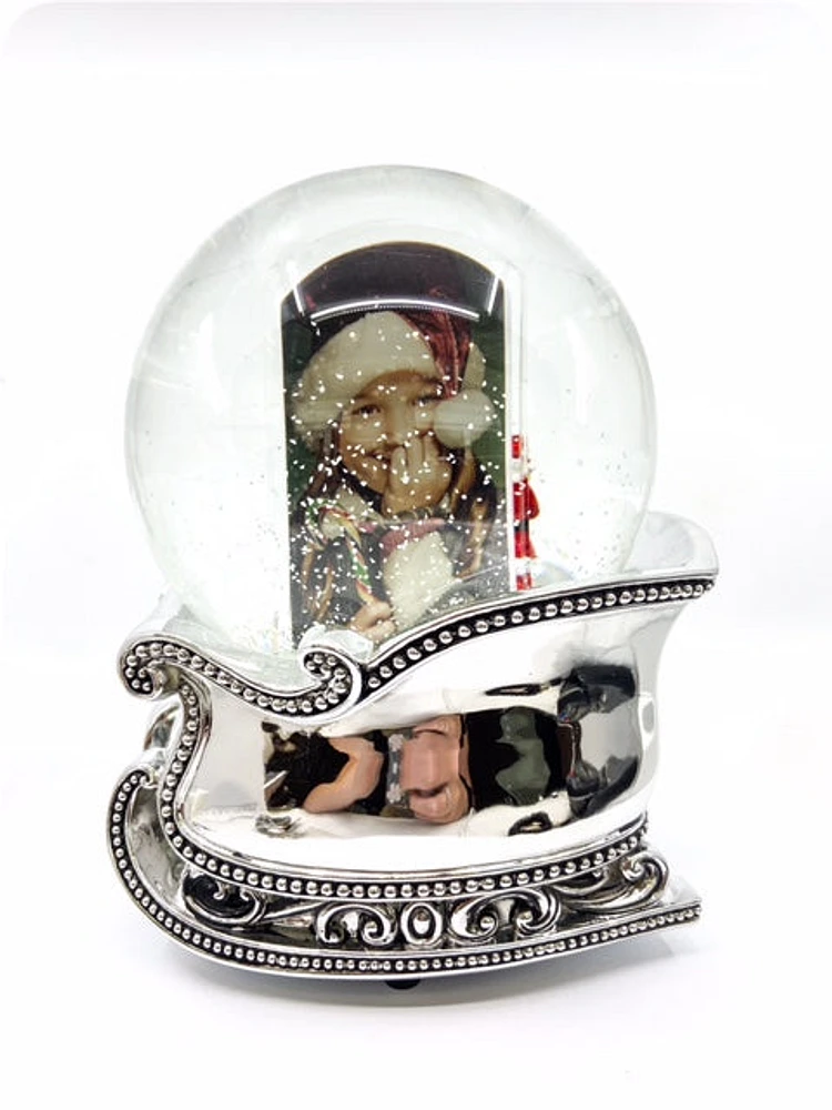 Santa with Frame Musical Waterglobe