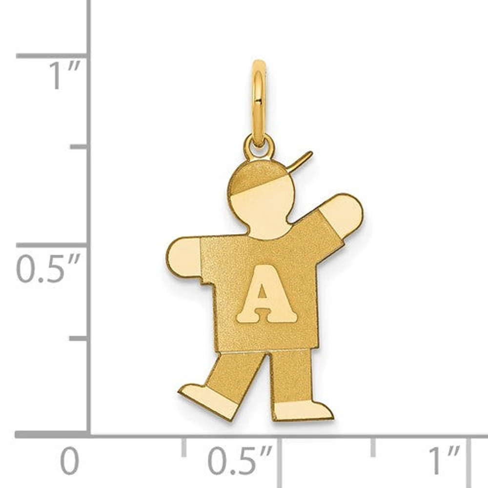 14K Alphabet Boy - 14K Yellow Gold