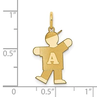14K Alphabet Boy - 14K Yellow Gold