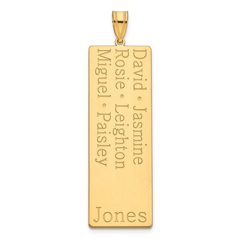(Up to 8 Names) Name Family Pendant - Sterling Silver