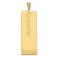 (Up to 8 Names) Name Family Pendant - Sterling Silver