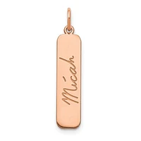 Signature Bar Charm - Sterling Silver