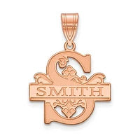 Filligree Letter, Family Name Charm - Sterling Silver