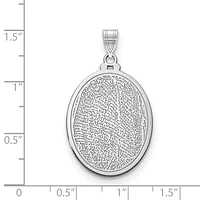 Personalized Fingerprint Pendant - Sterling Silver
