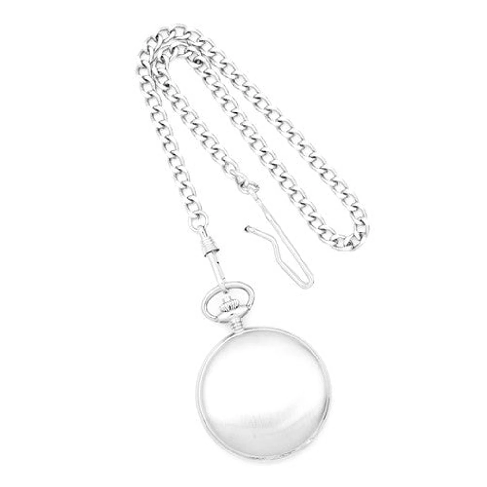 Silver Engravable Pocket Watch