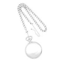 Silver Engravable Pocket Watch