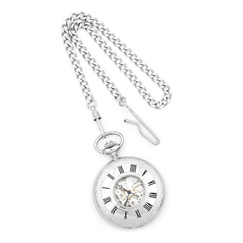 Charles Hubert Polished Brass Window Cover Pocket Watch