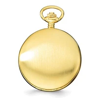Charles Hubert 14K Gold Plated Stainless Steel White Dial Pocket Watch