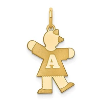 14K Alphabet Girl - 14K Yellow Gold