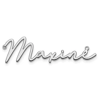Personalized Polished Bathinda Font Name Plate with 1mm 18" Cable Chain
