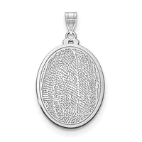 Personalized Fingerprint Pendant - Sterling Silver