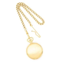 Charles Hubert Gold Finish White Dial Pocket Watch