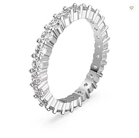 Swarovski Constella Ring Set (2), Princess Cut, White, Rhodium Plated - 5647662