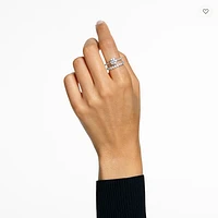 Swarovski Constella Ring Set (2), Princess Cut, White, Rhodium Plated - 5647662